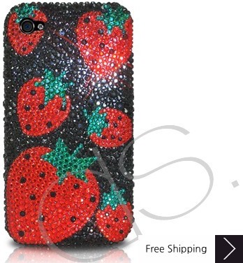 Strawberry Red Crystallized Swarovski Phone Case