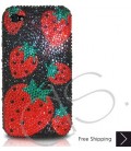Strawberry Red Bling Swarovski Crystal iPhone 15 Case iPhone 15 Pro and iPhone 15 Pro MAX Case