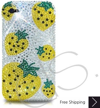 Strawberry Yellow Crystallized Swarovski Phone Case