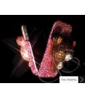 Bear 3D Flip Crystallized Swarovski Phone Case - Pink