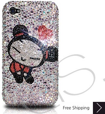 Cute Girl Crystallized Swarovski Phone Case