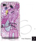 Pink Panther Bling Swarovski Crystal iPhone 15 Case iPhone 15 Pro and iPhone 15 Pro MAX Case