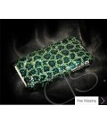 Leopardo Crystallized Swarovski Phone Case - Green