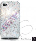 Scatter Cubical Bling Swarovski Crystal iPhone 14 Case iPhone 14 Pro and iPhone 14 Pro MAX Case - White