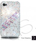 Scatter Cubical Bling Swarovski Crystal iPhone 16 Case iPhone 16 Pro and iPhone 16 Pro MAX Case - White