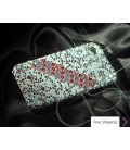 Scatter Cubical Crystallized Swarovski Phone Case - White
