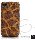 Giraffe Bling Swarovski Crystal iPhone 15 Case iPhone 15 Pro and iPhone 15 Pro MAX Case - Gold