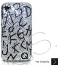 Alphabets Bling Swarovski Crystal iPhone 13 Case iPhone 13 Pro and iPhone 13 Pro MAX Case