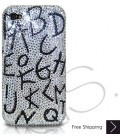 Alphabets Bling Swarovski Crystal iPhone 16 Case iPhone 16 Pro and iPhone 16 Pro MAX Case