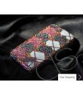 Grid Hearts Crystallized Swarovski Phone Case