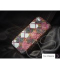 Grid Hearts Crystallized Swarovski Phone Case