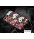 Grid Hearts Crystallized Swarovski Phone Case