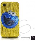 Cookie Monster Bling Swarovski Crystal iPhone 15 Case iPhone 15 Pro and iPhone 15 Pro MAX Case