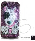 Bull Terrier Bling Swarovski Crystal iPhone 16 Case iPhone 16 Pro and iPhone 16 Pro MAX Case