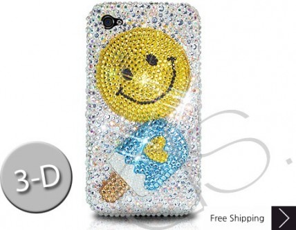 Smile Ice Cream 3D Crystallized Swarovski Phone Case