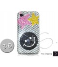 Smile Stars 3D Bling Swarovski Crystal iPhone 16 Case iPhone 16 Pro and iPhone 16 Pro MAX Case
