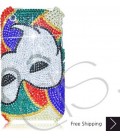 Clown Mask Bling Swarovski Crystal iPhone 15 Case iPhone 15 Pro and iPhone 15 Pro MAX Case