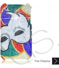 Clown Mask Bling Swarovski Crystal iPhone 16 Case iPhone 16 Pro and iPhone 16 Pro MAX Case