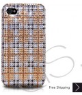 Tartan Bling Swarovski Crystal iPhone 14 Case iPhone 14 Pro and iPhone 14 Pro MAX Case
