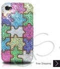 Color Puzzle Bling Swarovski Crystal iPhone 14 Case iPhone 14 Pro and iPhone 14 Pro MAX Case