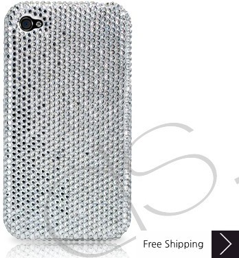 Classic Crystallized Swarovski Phone Case - Silver