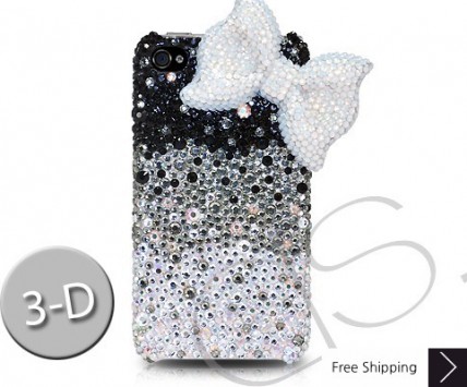 IBBON 3D CRYSTALLIZED SWAROVSKI PHONE CASE - BLUE