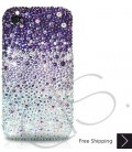 Gradation Bling Swarovski Crystal iPhone 14 Case iPhone 14 Pro and iPhone 14 Pro MAX Case - Purple