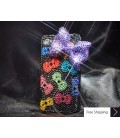 Ribbon 3D Crystallized Swarovski iPhone 4 Case - Multicolor