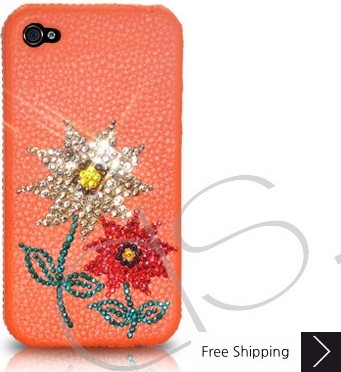 Flowery Crystallized Swarovski Phone Case