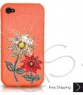 Flowery Bling Swarovski Crystal iPhone 15 Case iPhone 15 Pro and iPhone 15 Pro MAX Case