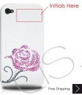 Pink Rosaceae Bling Swarovski Crystal iPhone 16 Case iPhone 16 Pro and iPhone 16 Pro MAX Case Valentine's Special - Pink (Thank 