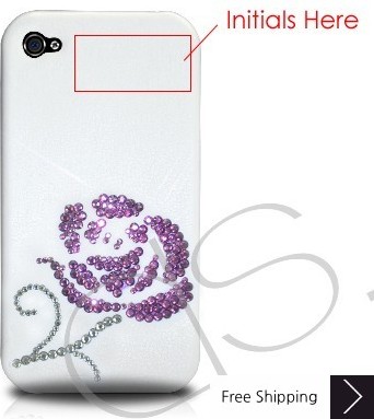 Rosaceae Crystallized Swarovski Phone Case Valentine's Special - Purple (Love at First Sight)