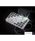 Symmetric Swarovski Crystal Phone Case - Platinum 