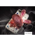 Ribbon 3D Crystallized Swarovski iPhone 4 Case - Multicolor