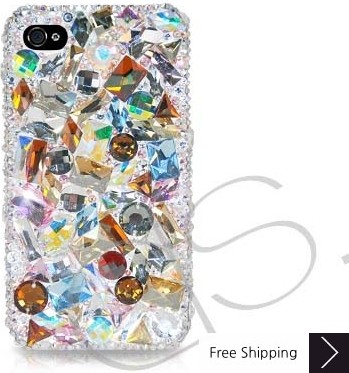 Casta Swarovski Crystal Phone Case - Silver 