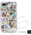 Casta Bling Swarovski Crystal iPhone 15 Case iPhone 15 Pro and iPhone 15 Pro MAX Case - Silver 
