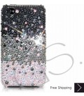 Gradation Swarovski Crystal Phone Case - Black 