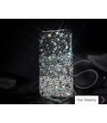 Gradation Swarovski Crystal Phone Case - Black 