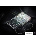 Gradation Swarovski Crystal Phone Case - Black 