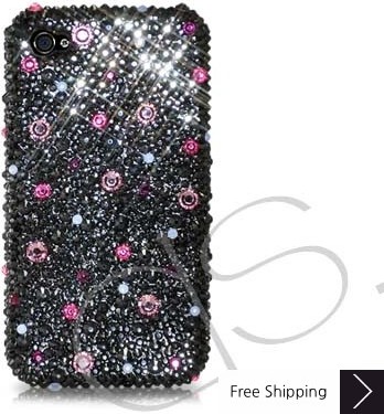 Color Dotted Swarovski Crystal Phone Case 