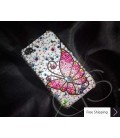 Butterfly Fantasy Swarovski Crystal Phone Case - Pink 