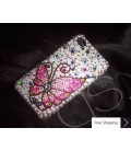 Butterfly Fantasy Swarovski Crystal Phone Case - Pink 