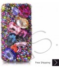 Colorato 3D Swarovski Crystal Phone Case - Blue 