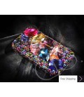 Colorato 3D Swarovski Crystal Phone Case - Blue 