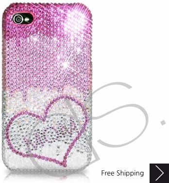 Loving Heart Personalized Swarovski Crystal Phone Case 