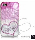 Loving Heart Personalized Bling Swarovski Crystal iPhone 15 Case iPhone 15 Pro and iPhone 15 Pro MAX Case 