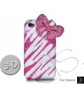 Elegant Ribbon 3D Swarovski Crystal Phone Case - Pink 