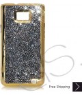 Castillo Swarovski Crystal Samsung Galaxy S2 I9100 Case - Gold 