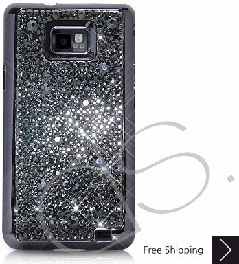 Castillo Swarovski Crystal Samsung Galaxy S2 I9100 Case - Black 