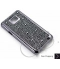 Castillo Swarovski Crystal Samsung Galaxy S2 I9100 Case - Black 